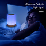 Touching Control Bedside Night Light with Remote 3 Lighting Modes