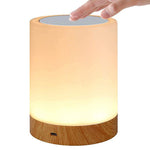 Dimmable Led Colorful Creative Wood Grain Night Light