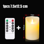 3pcs/lot LED Candles Light Flameless Tea Lights Remote Creative