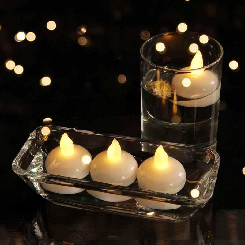 3/6pcs Flickering Flameless Waterproof Candles Lamp