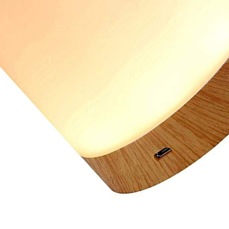 Dimmable Led Colorful Creative Wood Grain Night Light