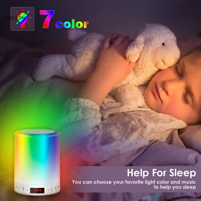 Colorful Night Light With Wireless Bluetooth Speaker