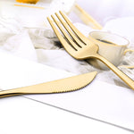 Mirror 24 Pcs Gold Cutlery Sets