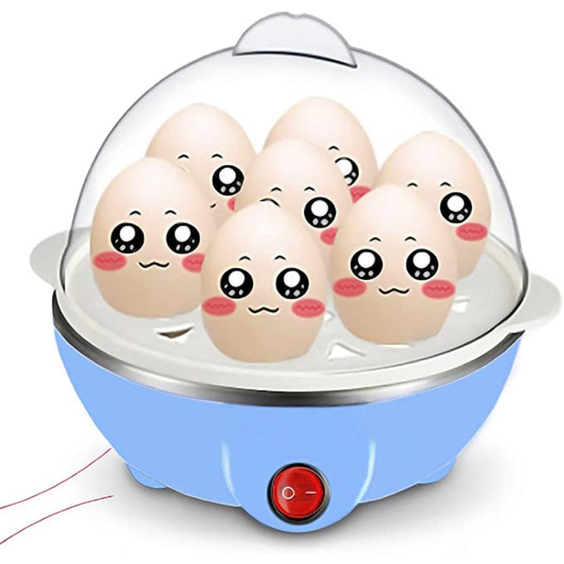 Electric Fast Egg Cooker Automatic Steam 7 Eggs Boiler