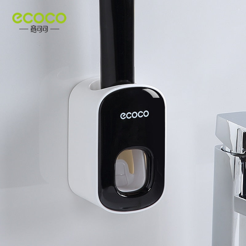 ECOCO Automatic Toothpaste Dispenser Wall Mount Bathroom