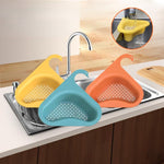 Kitchen Sink Strainer Leftover Drain Basket Soup Garbage Filter Multifunctional Hanging Drainer Rack Fruit Vegetable Drainer