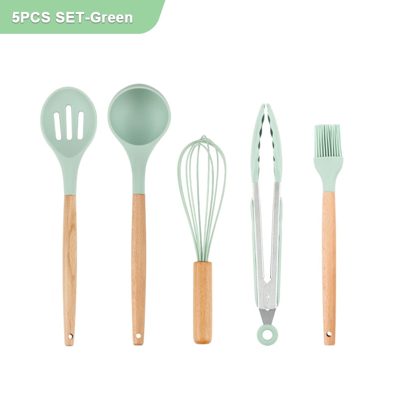 Silicone Kitchen Utensils Set