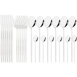 Mirror 24 Pcs Gold Cutlery Sets