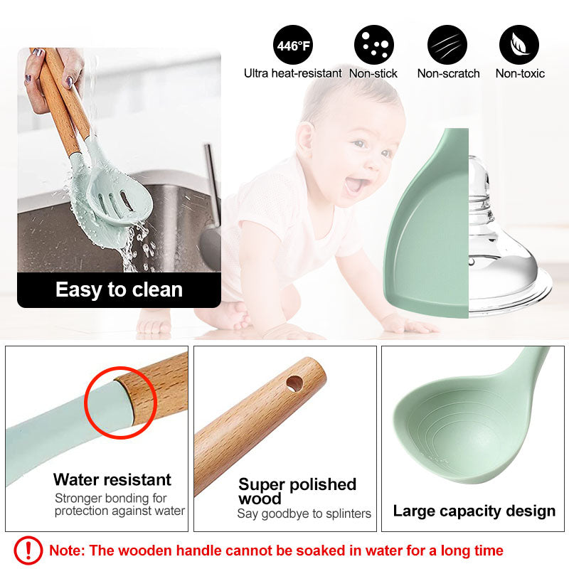 Silicone Kitchen Utensils Set