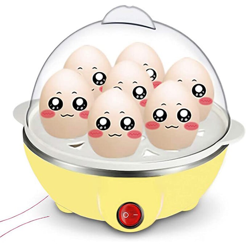 Electric Fast Egg Cooker Automatic Steam 7 Eggs Boiler