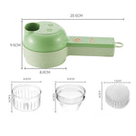 Multifunctional Handheld Electric Vegetable Slicer 4 In 1