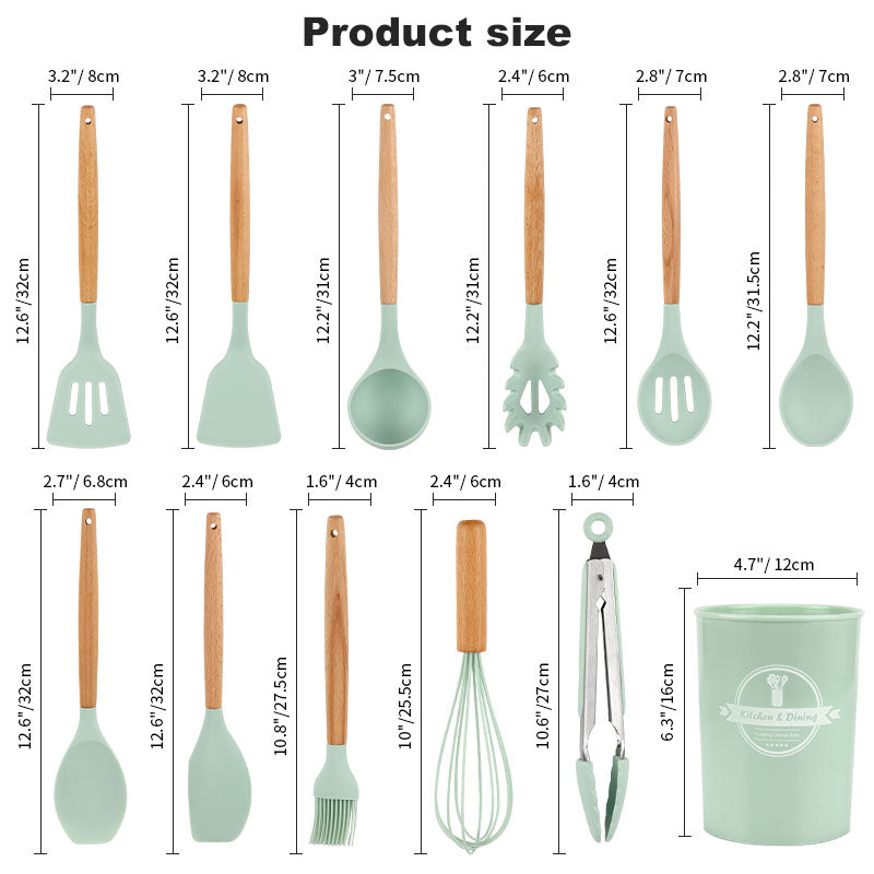 Silicone Kitchen Utensils Set