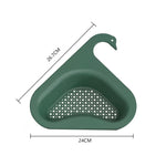 Kitchen Sink Strainer Leftover Drain Basket Soup Garbage Filter Multifunctional Hanging Drainer Rack Fruit Vegetable Drainer