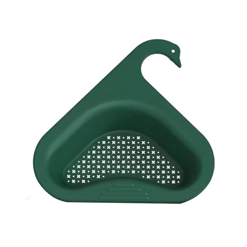 Kitchen Sink Strainer Leftover Drain Basket Soup Garbage Filter Multifunctional Hanging Drainer Rack Fruit Vegetable Drainer